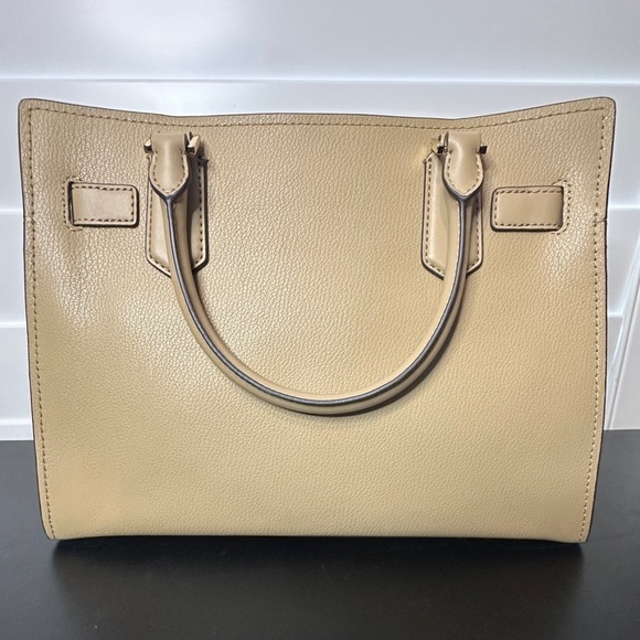 Micheal Kors | Hamilton Medium Top Zip Satchel Crossbody Pebbled Leather - Picture 4 of 8